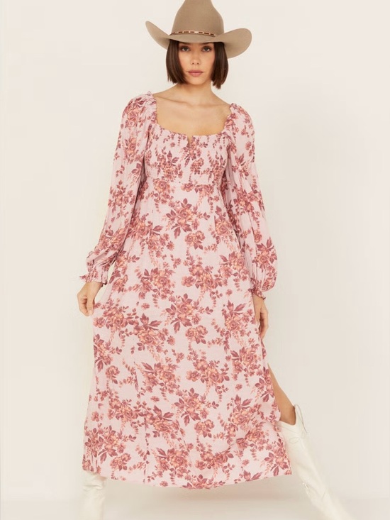 Free People Dresses & Skirts - Free People Jaymes Midi Dress Size S Cottagecore Festival Western Boho